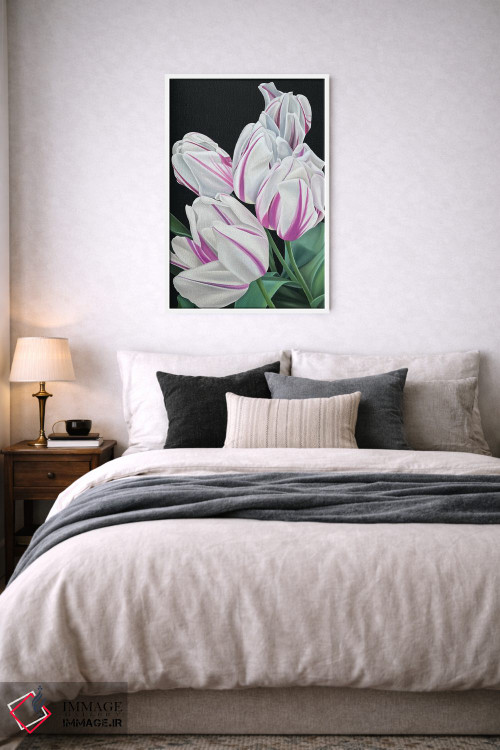 تابلو دکوراتیو پرچم شعله ور اثر ایلدزه اوس - D5W