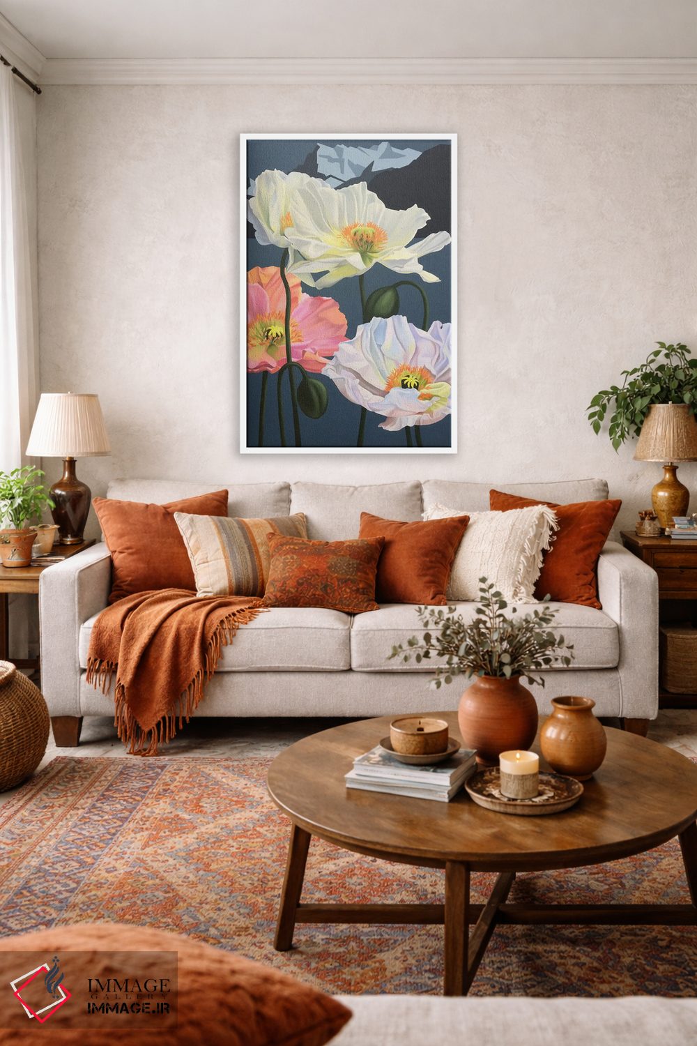 تابلو دکوراتیو ریویرای مونترو اثر ایلدزه اوس - D3W