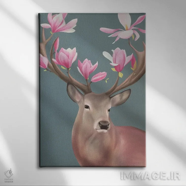 تابلو دکوراتیو جادوی بهار اثر ایلدزه اوس - نمای روبهرو روی دیوار