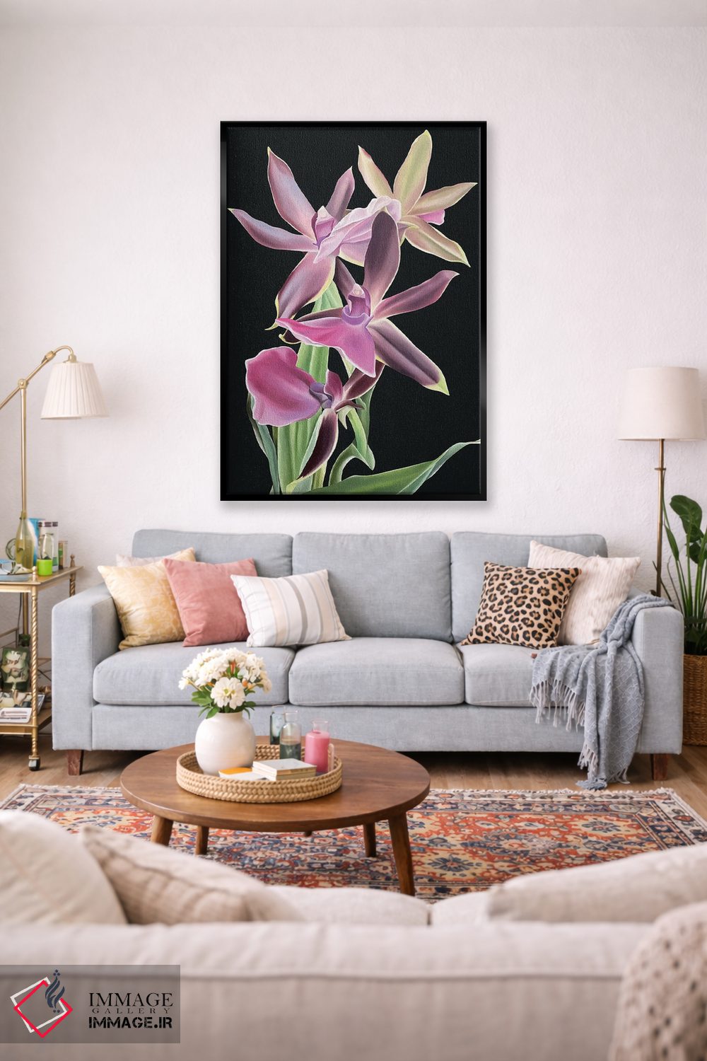 تابلو دکوراتیو مخمل سلطنتی اثر ایلدزه اوس - D1B