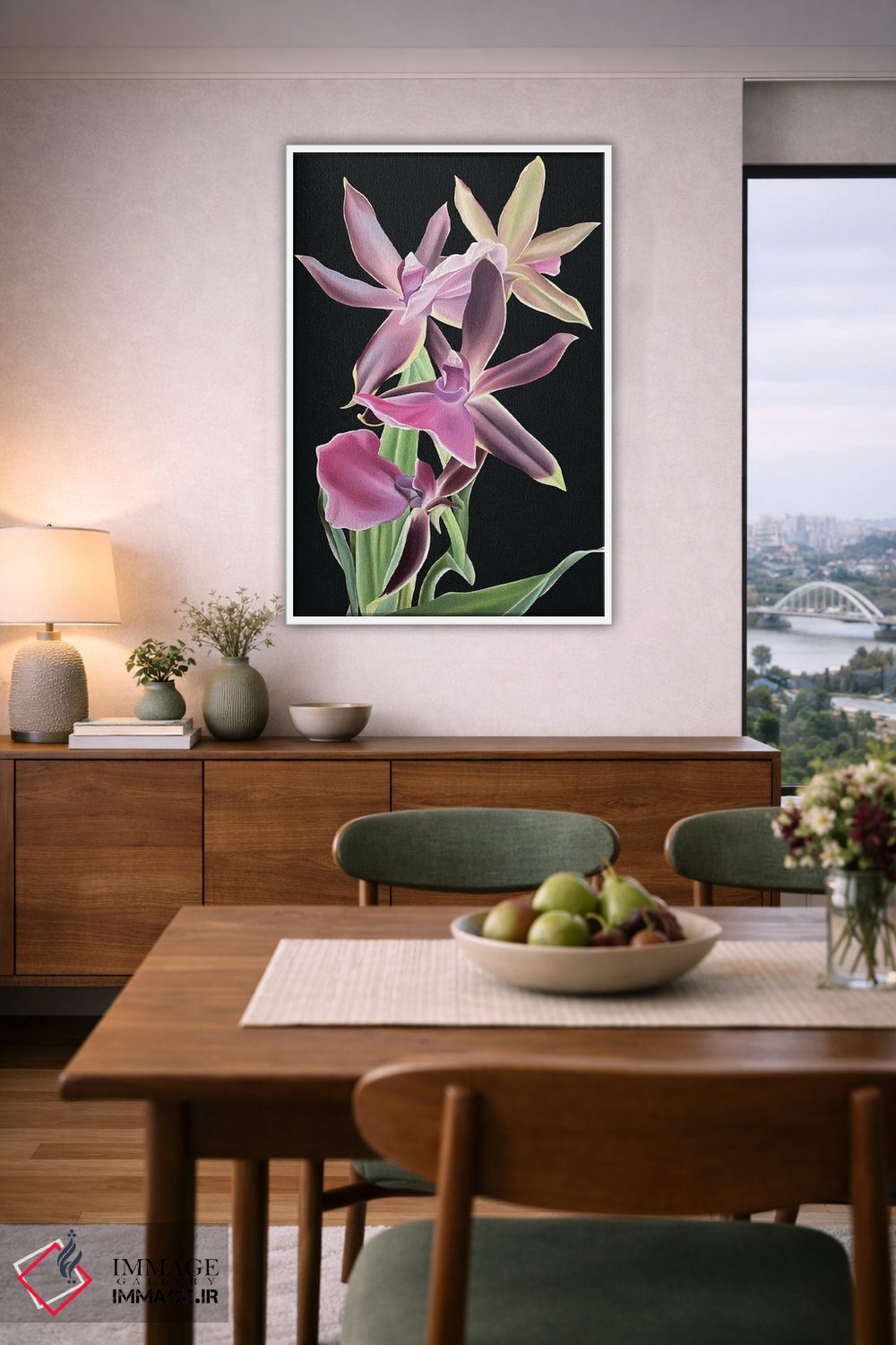 تابلو دکوراتیو مخمل سلطنتی اثر ایلدزه اوس - D6W