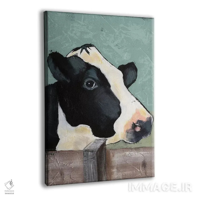 تابلو مدرن گاو هلشتاین I اثر جید رینولدز - نمای پرسپکتیو محصول