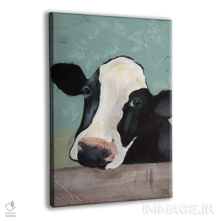 تابلو مدرن گاو هلشتاین III اثر جید رینولدز - نمای پرسپکتیو محصول