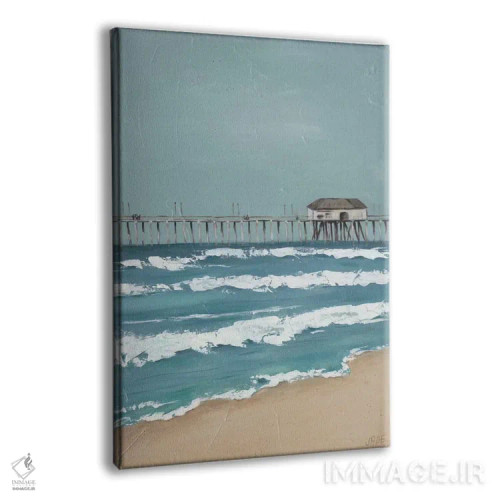 تابلو دکوراتیو اسکله ماهیگیری دیپتیک II اثر جید رینولدز - نمای پرسپکتیو محصول