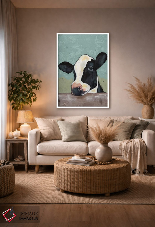 تابلو مدرن گاو هلشتاین II اثر جید رینولدز - D3W