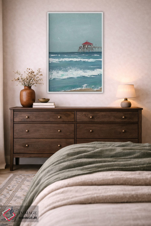 تابلو دکوراتیو اسکله ماهیگیری دیپتیک I اثر جید رینولدز - D3W