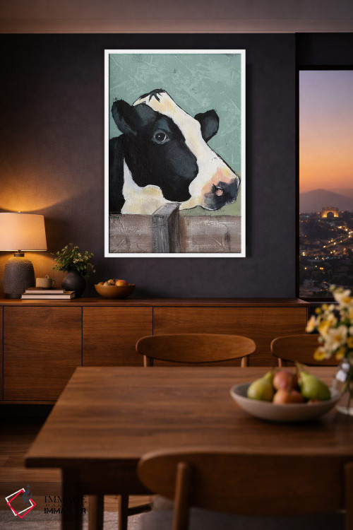 تابلو مدرن گاو هلشتاین I اثر جید رینولدز - D2W