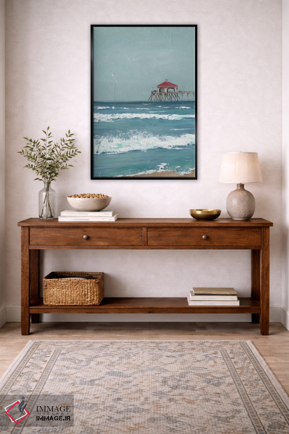 تابلو دکوراتیو اسکله ماهیگیری دیپتیک I اثر جید رینولدز - D5B