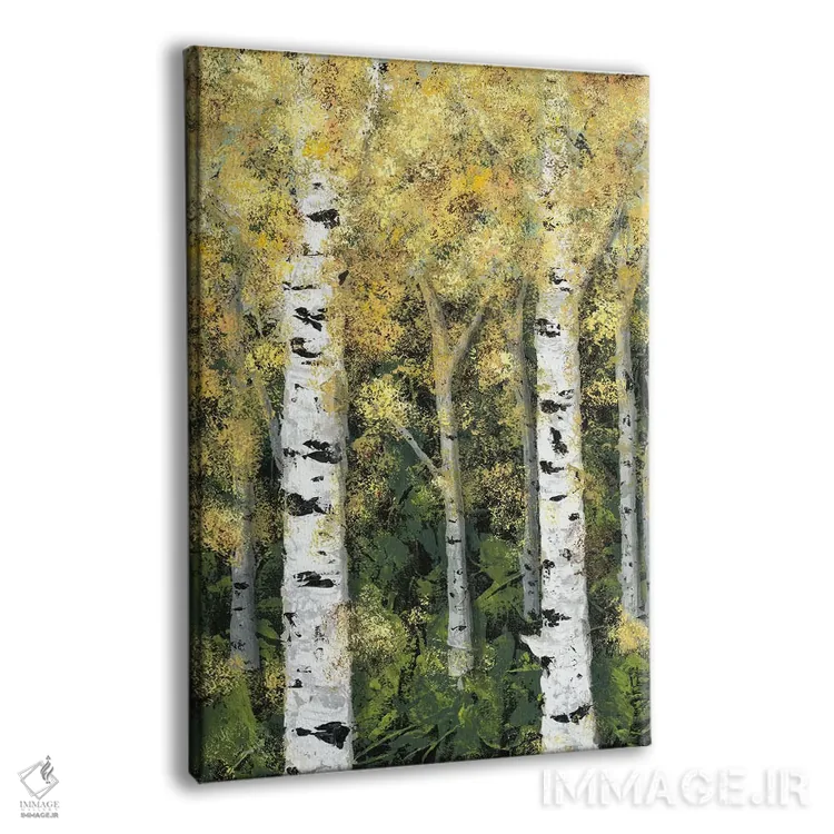 تابلو دکوراتیو خط درختان توسکا I اثر جید رینولدز - نمای پرسپکتیو محصول