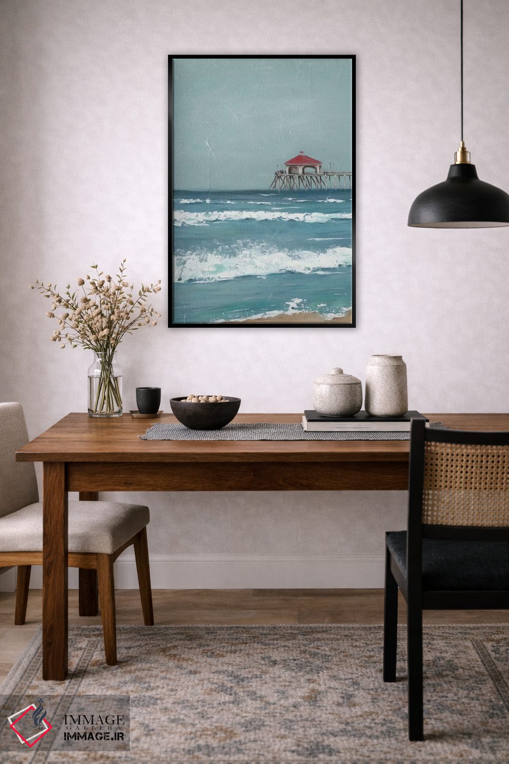 تابلو دکوراتیو اسکله ماهیگیری دیپتیک I اثر جید رینولدز - D6B