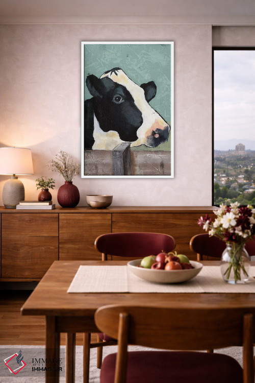 تابلو مدرن گاو هلشتاین I اثر جید رینولدز - D4W