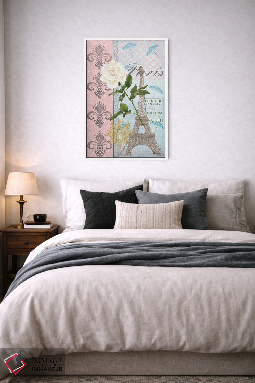 تابلو دکوراتیو زندگی به رنگ صورتی II اثر جید رینولدز - D5W