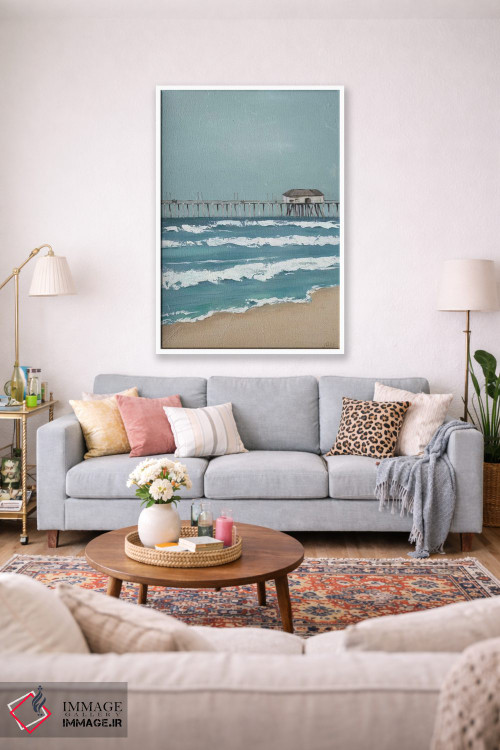 تابلو دکوراتیو اسکله ماهیگیری دیپتیک II اثر جید رینولدز - D1W