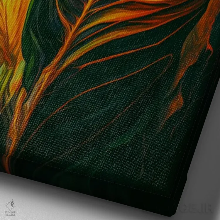 تابلو دکوراتیو فرشته نگهبان اثر جید رینولدز - نمای نزدیک بافت بوم