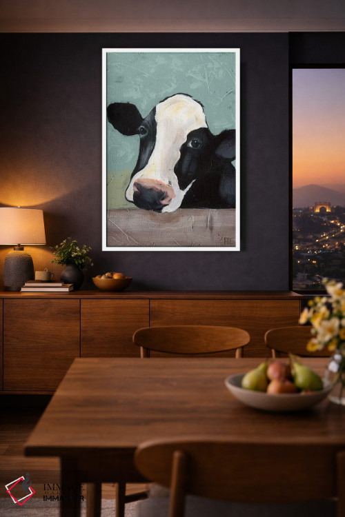 تابلو مدرن گاو هلشتاین III اثر جید رینولدز - D2W