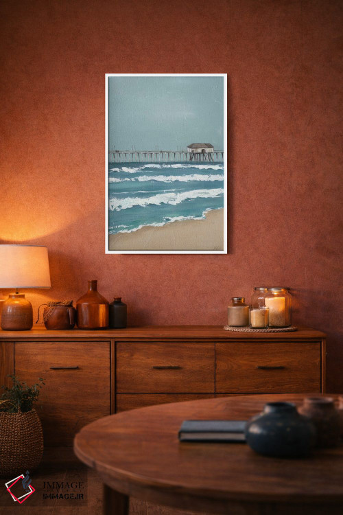 تابلو دکوراتیو اسکله ماهیگیری دیپتیک II اثر جید رینولدز - D4W