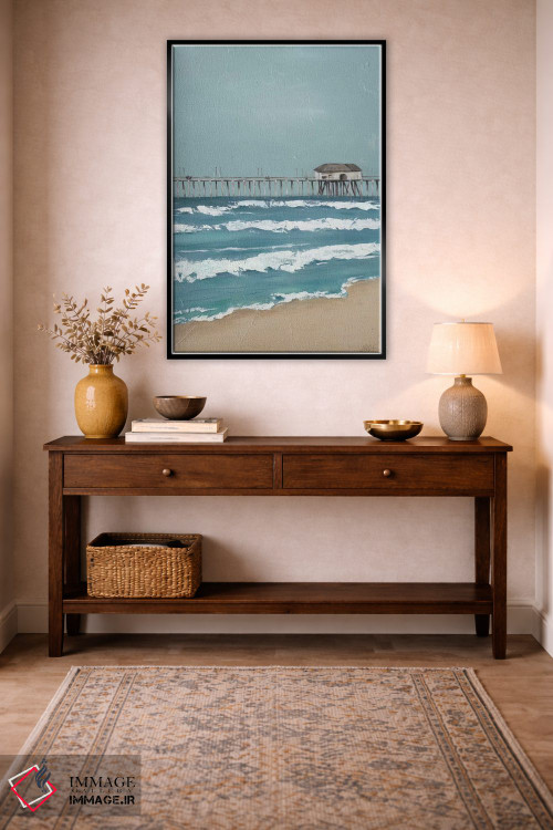 تابلو دکوراتیو اسکله ماهیگیری دیپتیک II اثر جید رینولدز - D5B