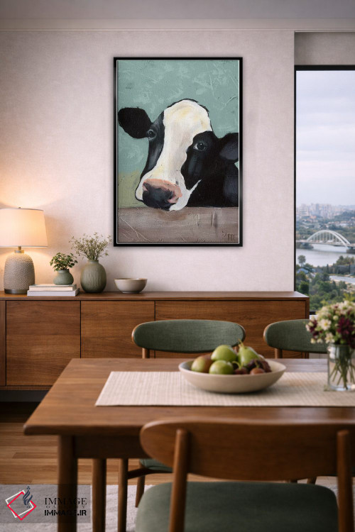 تابلو مدرن گاو هلشتاین III اثر جید رینولدز - D6B