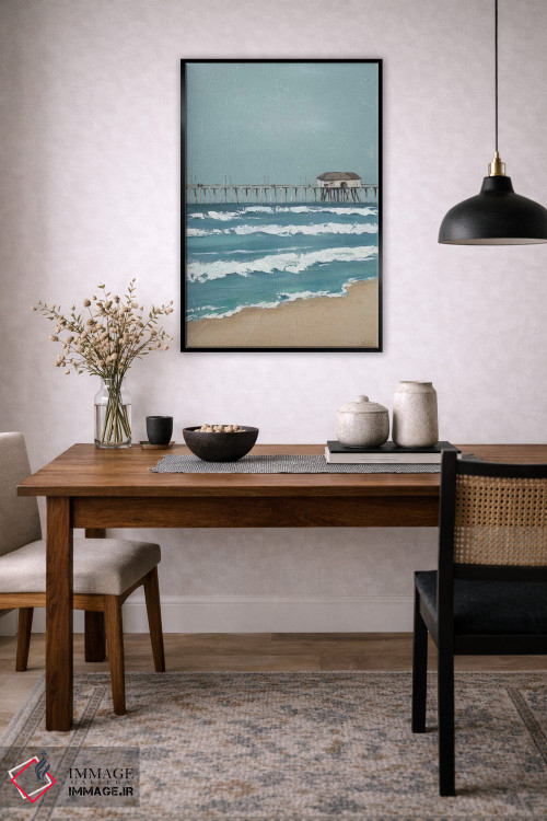 تابلو دکوراتیو اسکله ماهیگیری دیپتیک II اثر جید رینولدز - D6B