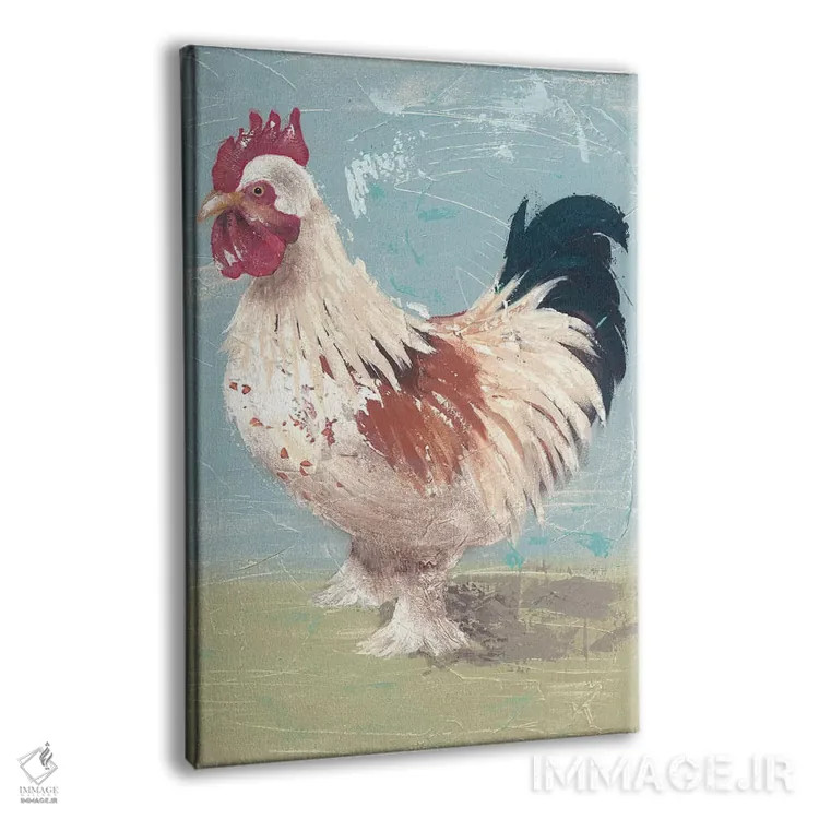 تابلو مدرن زندگی مزرعه - مرغ ها II اثر جید رینولدز - نمای پرسپکتیو محصول