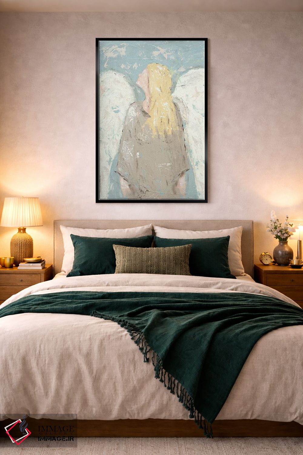 تابلو دکوراتیو فرشته منتظر اثر جید رینولدز - D2B