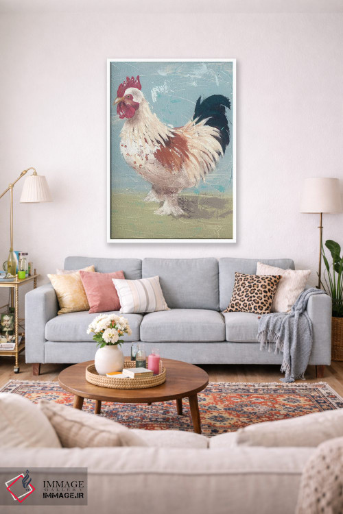 تابلو مدرن زندگی مزرعه - مرغ ها II اثر جید رینولدز - D1W
