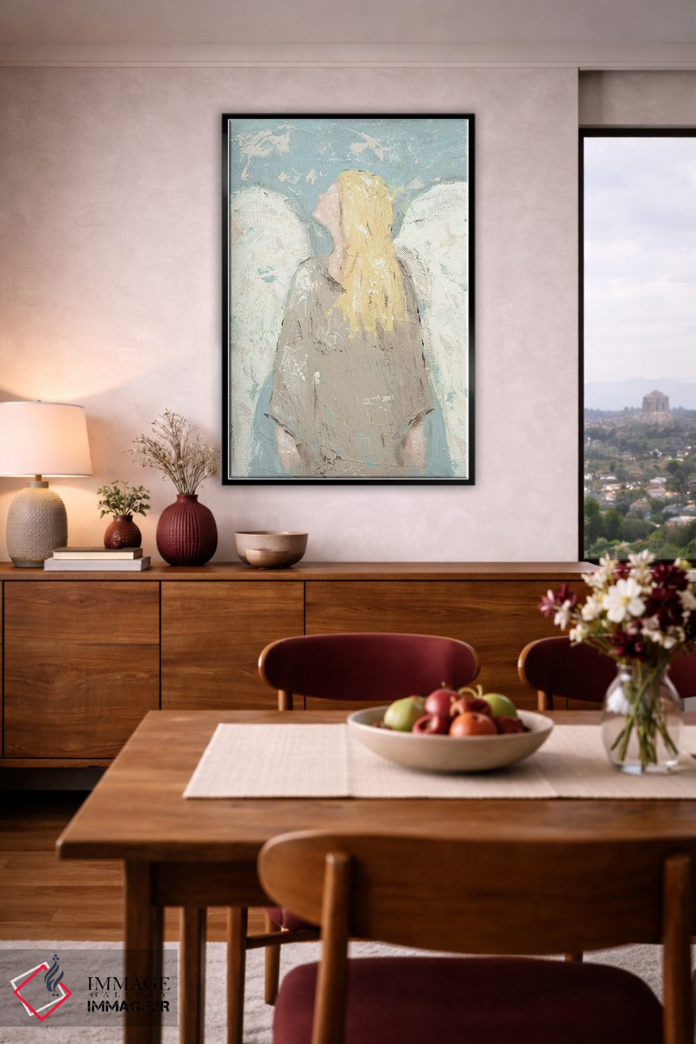 تابلو دکوراتیو فرشته منتظر اثر جید رینولدز - D4B