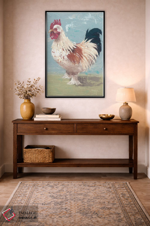تابلو مدرن زندگی مزرعه - مرغ ها II اثر جید رینولدز - D3B