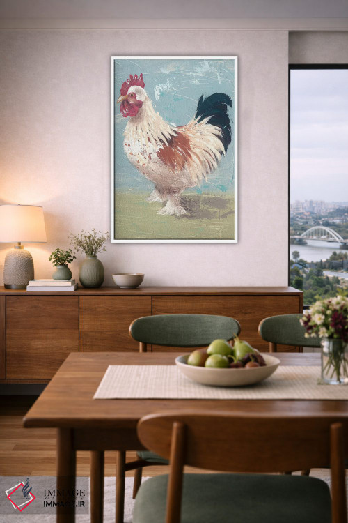تابلو مدرن زندگی مزرعه - مرغ ها II اثر جید رینولدز - D6W