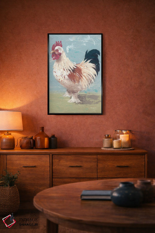 تابلو مدرن زندگی مزرعه - مرغ ها II اثر جید رینولدز - D5B