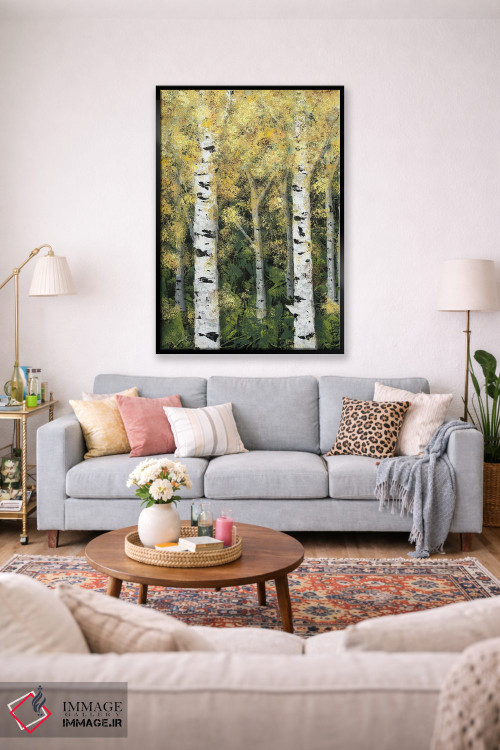 تابلو دکوراتیو خط درختان توسکا I اثر جید رینولدز - D2B