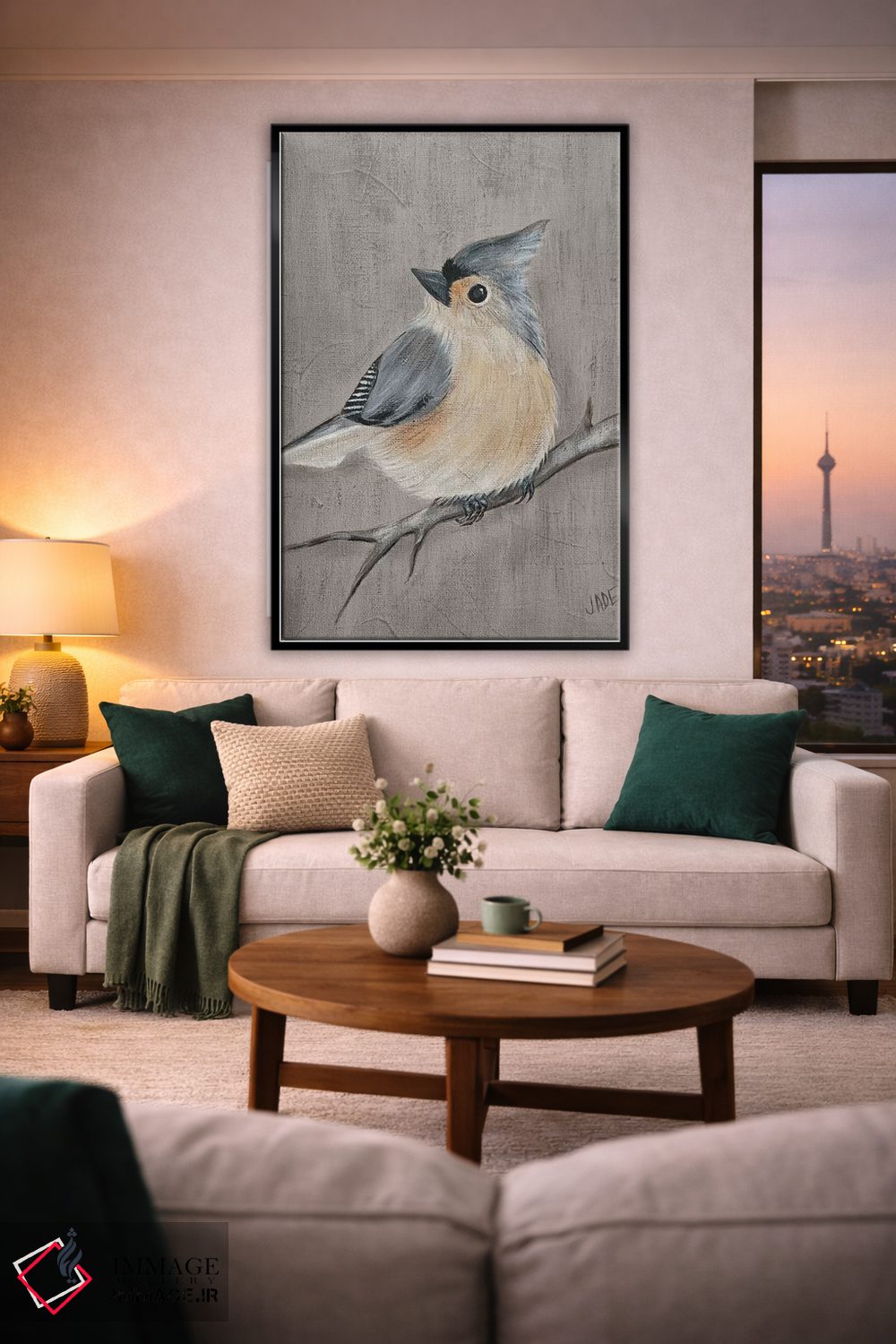 تابلو دکوراتیو پرنده زمستانی I اثر جید رینولدز - D2B