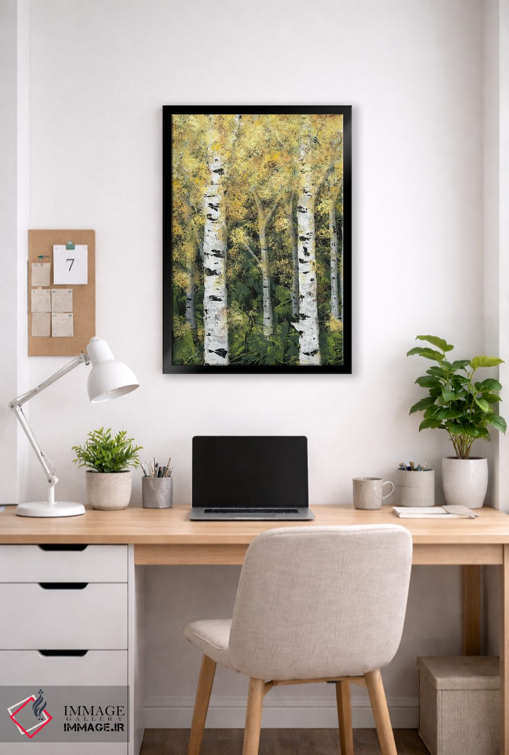 تابلو دکوراتیو خط درختان توسکا I اثر جید رینولدز - D6B