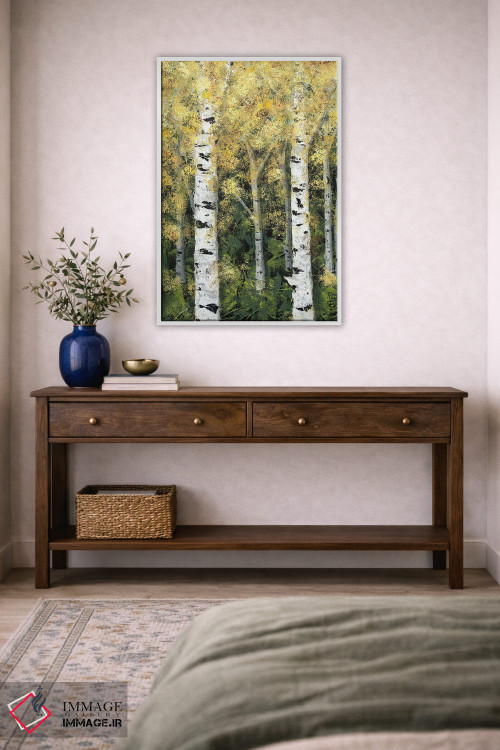 تابلو دکوراتیو خط درختان توسکا I اثر جید رینولدز - D4W