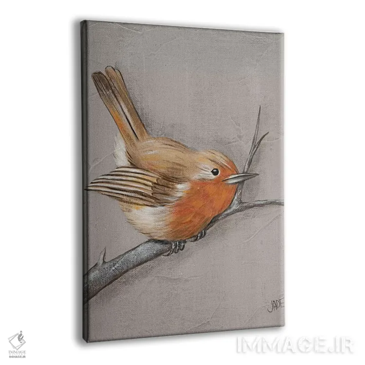 تابلو دکوراتیو پرنده زمستانی II اثر جید رینولدز - نمای پرسپکتیو محصول