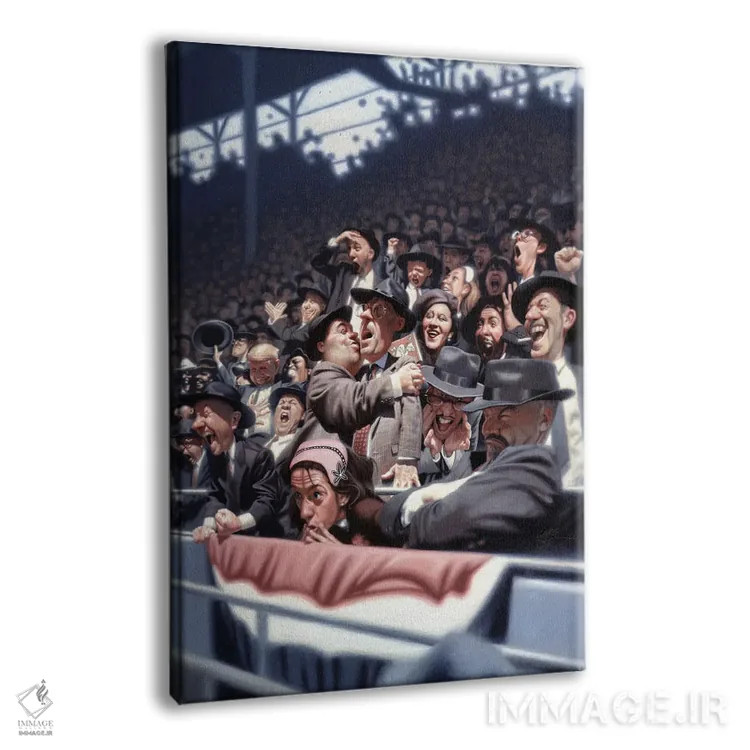 تابلو دکوراتیو بوسه اثر جیمز بنت - نمای پرسپکتیو محصول