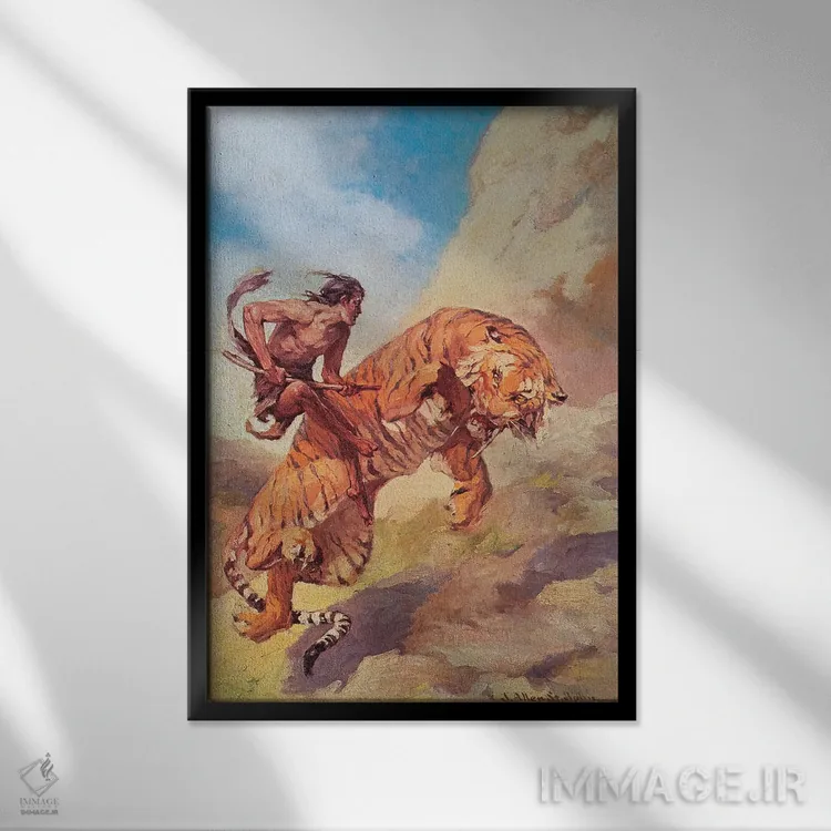 تابلو دکوراتیو معشوق جاودان اثر جی. آلن سنت جان - نمای قابدار مشکی