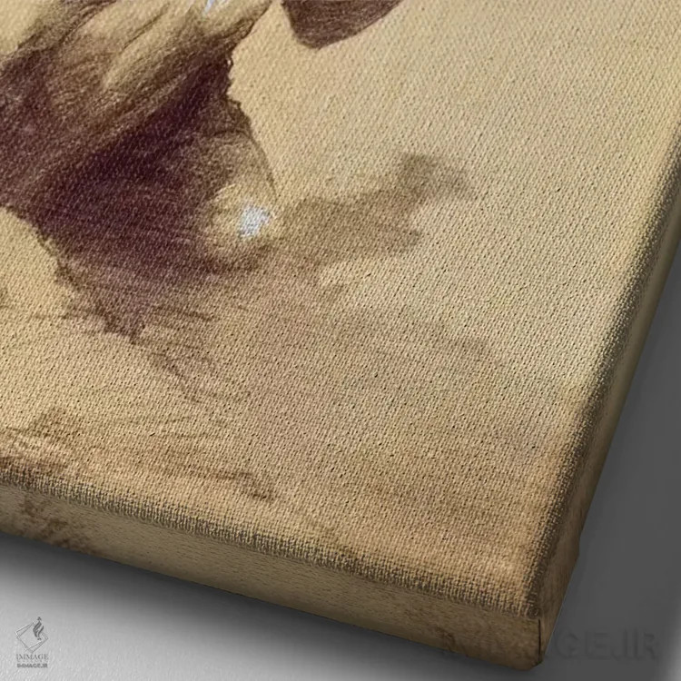 تابلو دکوراتیو تارزان بی مهار اثر جی. آلن سنت جان - نمای نزدیک بافت بوم