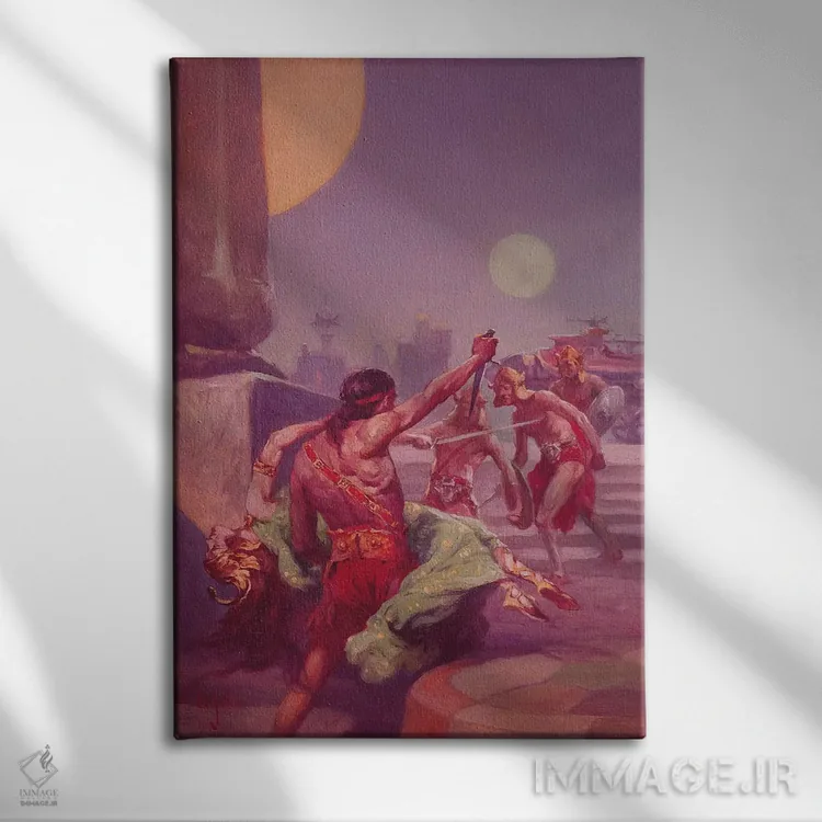 تابلو دکوراتیو مغز متفکر مریخ اثر جی. آلن سنت جان - نمای روبهرو روی دیوار