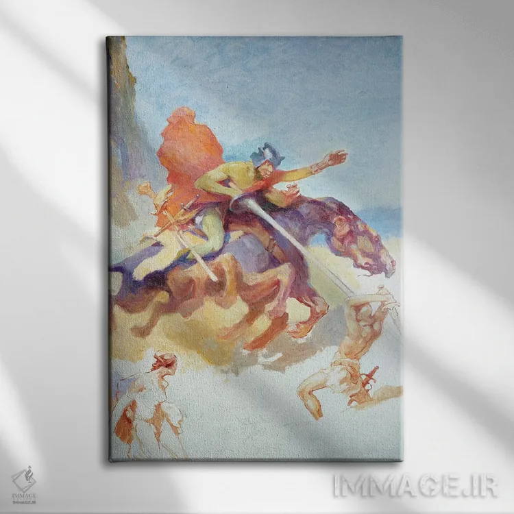 تابلو دکوراتیو Maid of Mars,ثوویا، دوشیزه مریخ اثر جی. آلن سنت جان - نمای روبهرو روی دیوار