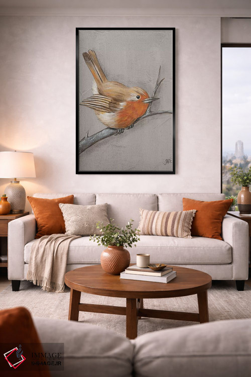 تابلو دکوراتیو پرنده زمستانی II اثر جید رینولدز - D1B