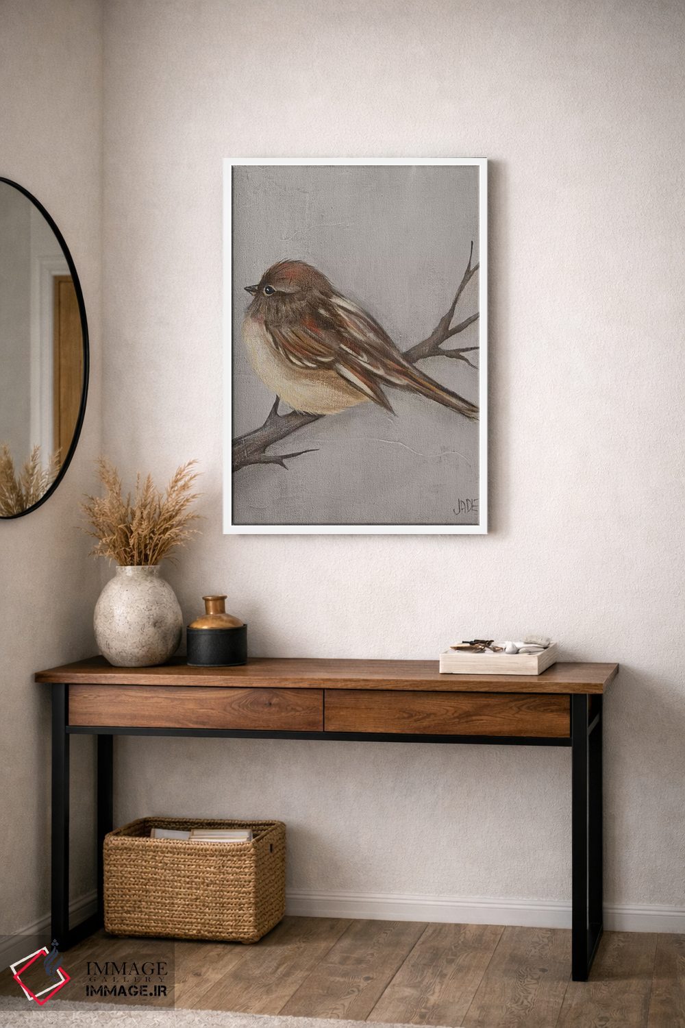 تابلو دکوراتیو پرنده زمستانی III اثر جید رینولدز - D3W