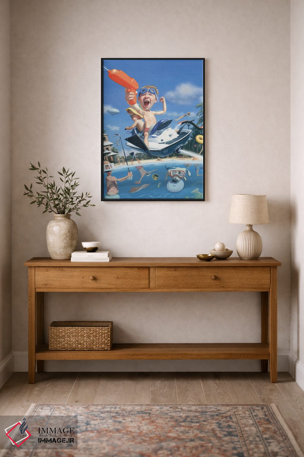 تابلو دکوراتیو بهترین پارک های آبی اثر جیمز بنت - D2B