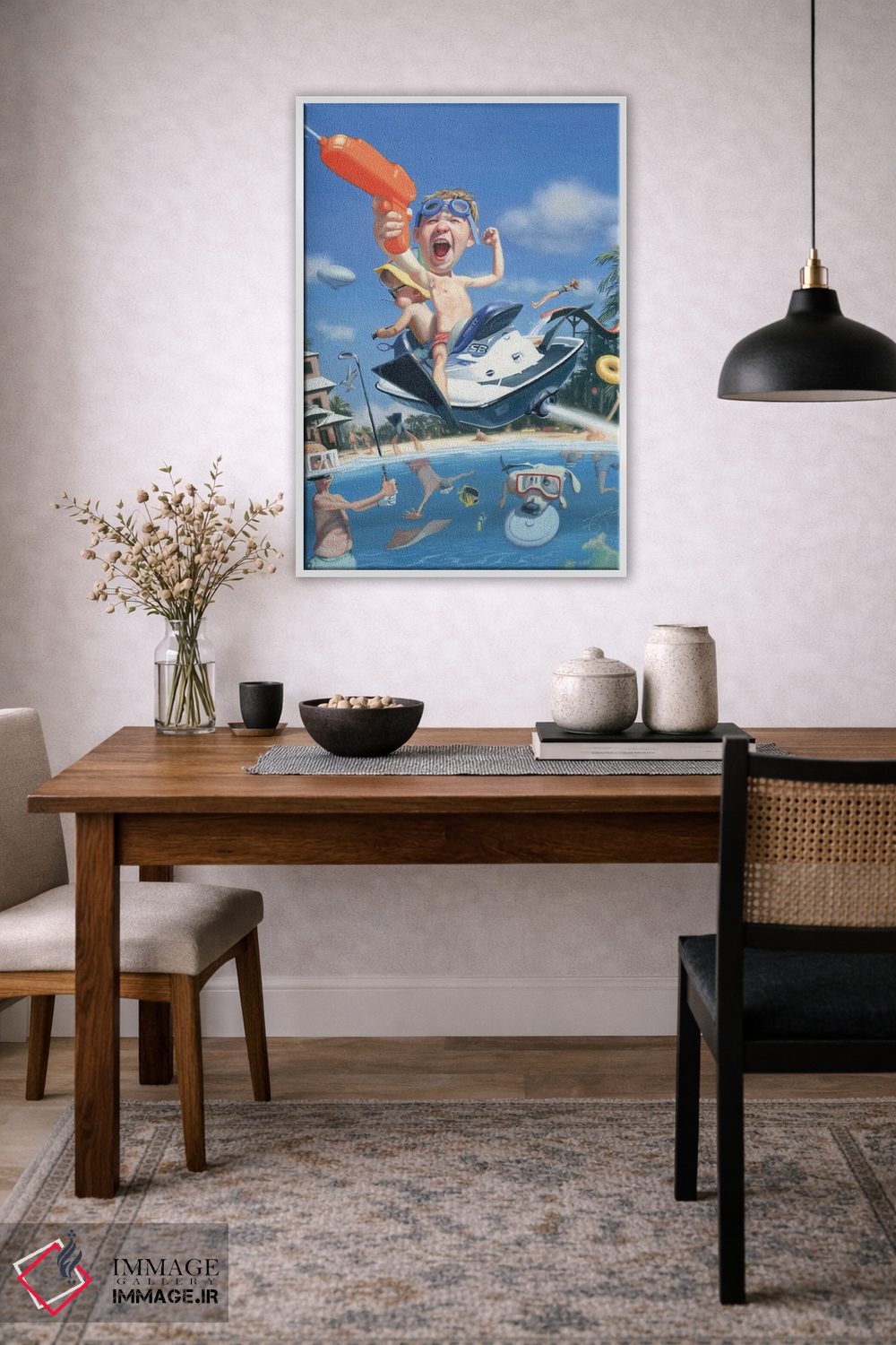 تابلو دکوراتیو بهترین پارک های آبی اثر جیمز بنت - D5W