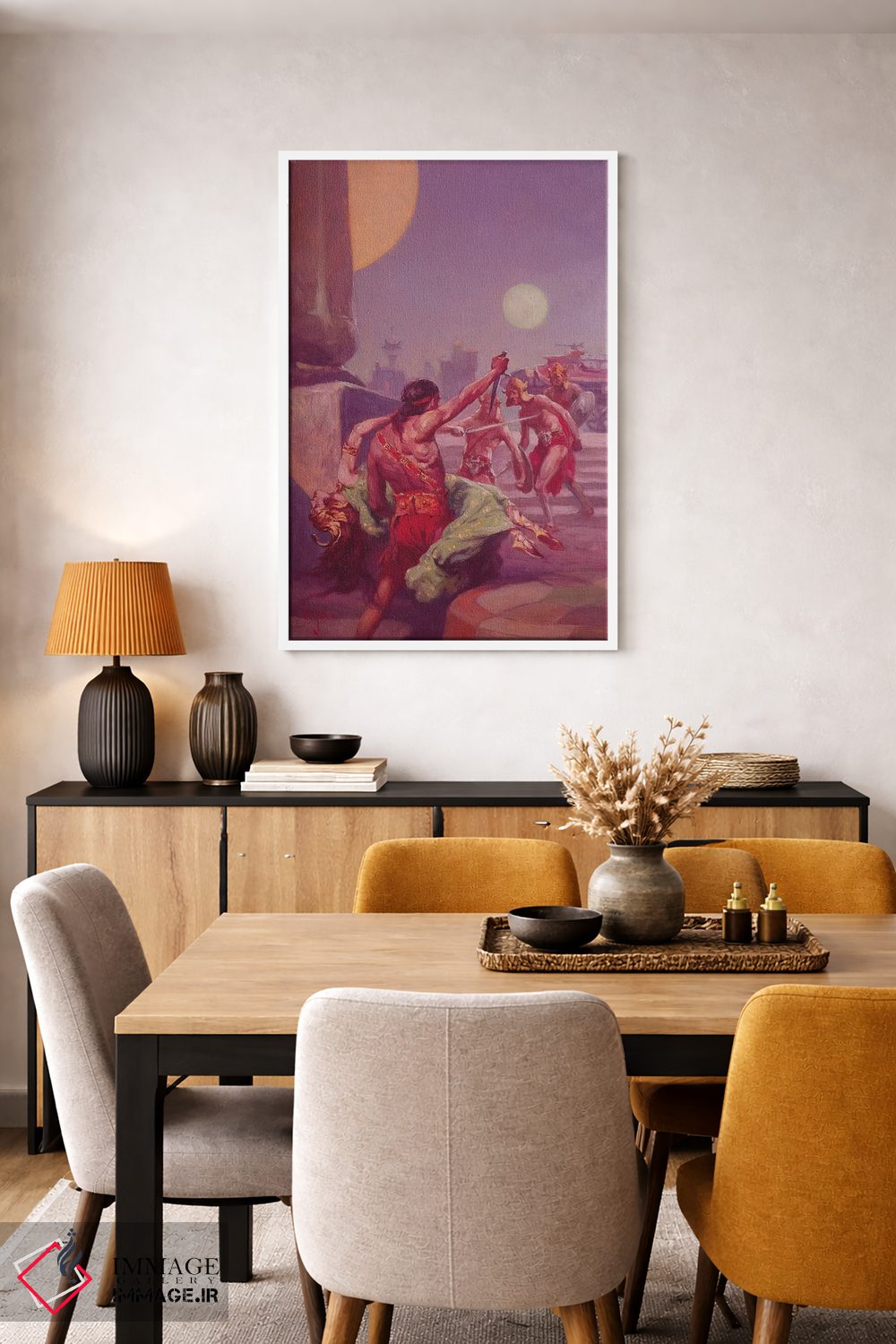 تابلو دکوراتیو مغز متفکر مریخ اثر جی. آلن سنت جان - D5W