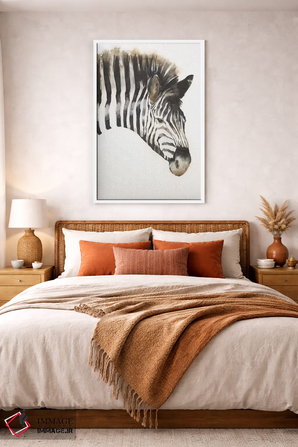 تابلو دکوراتیو خطوط گورخری اثر لیز جارباور - D4W