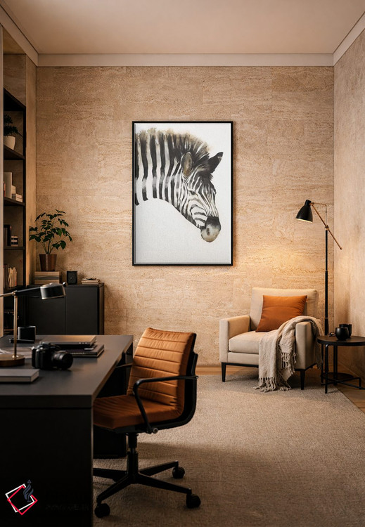 تابلو دکوراتیو خطوط گورخری اثر لیز جارباور - D6B