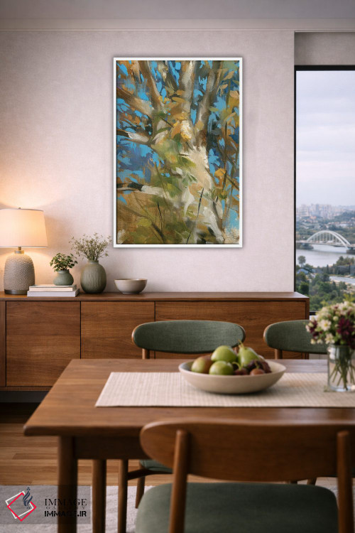 تابلو انتزاعی درخت بلوط اثر لیز جارباور - D5W