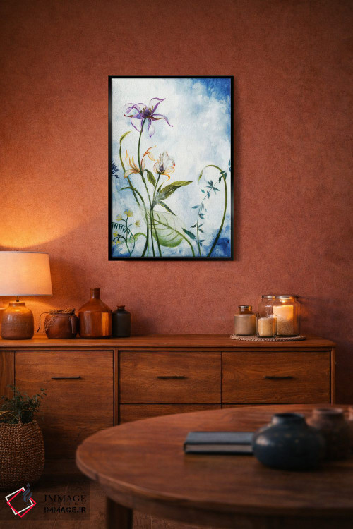 تابلو دکوراتیو گل های خیال انگیز اثر لیز جارباور - D5B