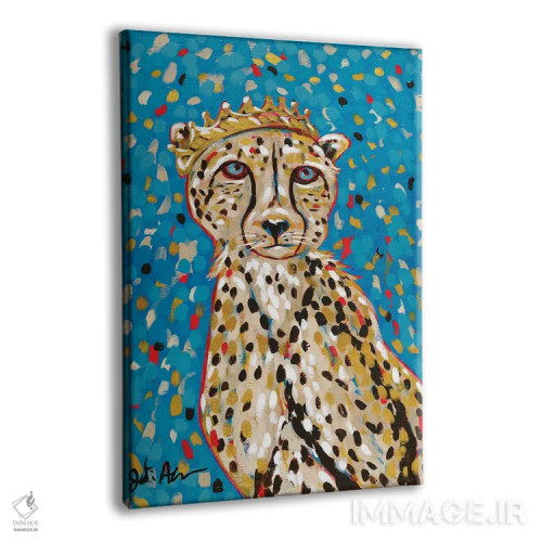 تابلو دکوراتیو ملکه یوزپلنگ اثر جودی آگوستین - نمای پرسپکتیو محصول